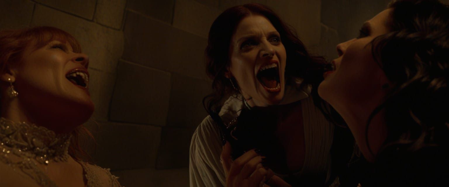 Bryce Dallas Howard and Jessica Chastain as Dark and Menacin...