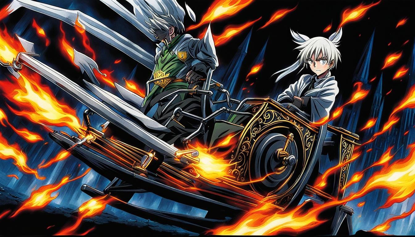 Catgirl at Hogwarts in Anime Style