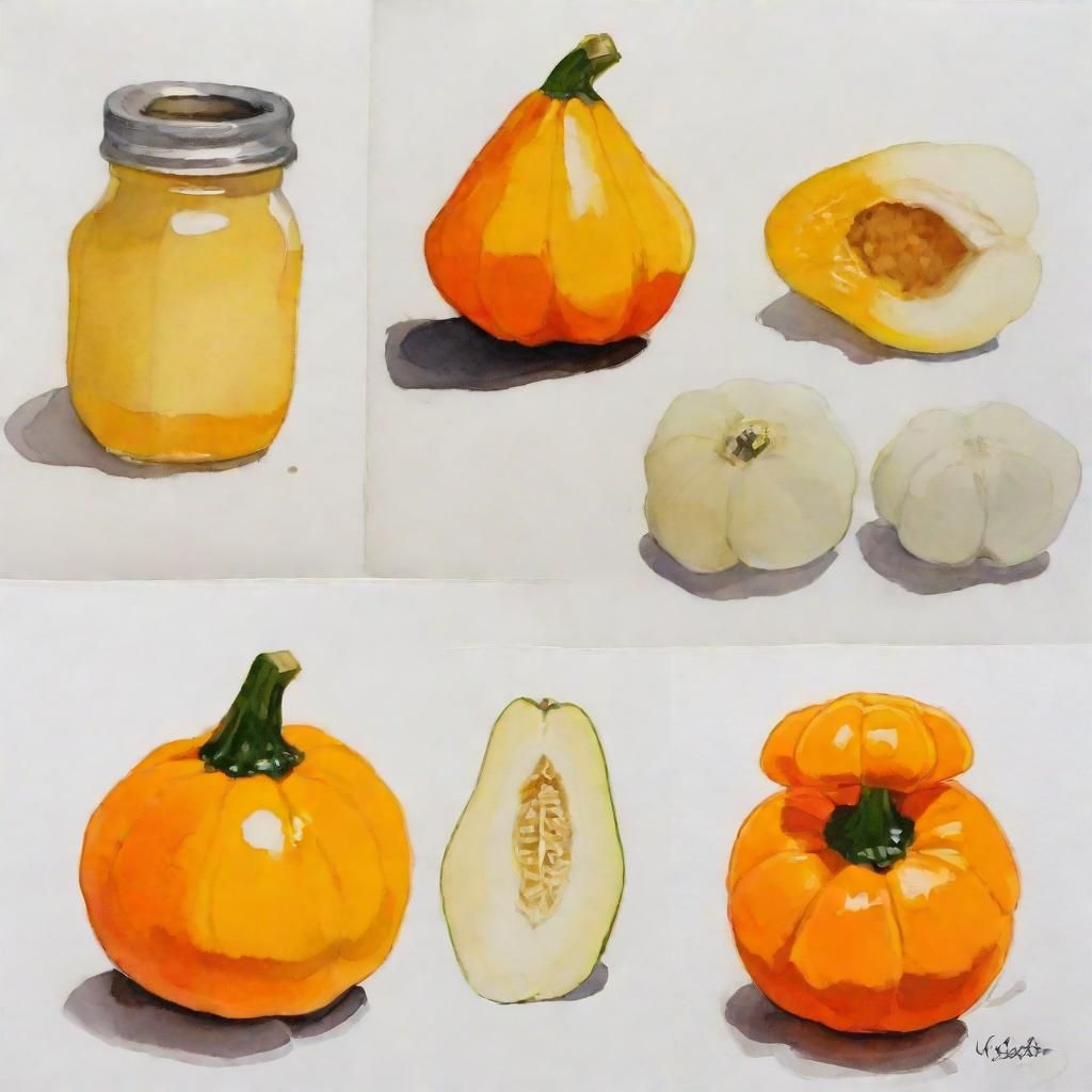 Gouache and Squash: An AI Interpretation