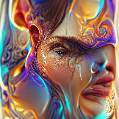 Detailed Portrait of a Nauseous Person in Art Style