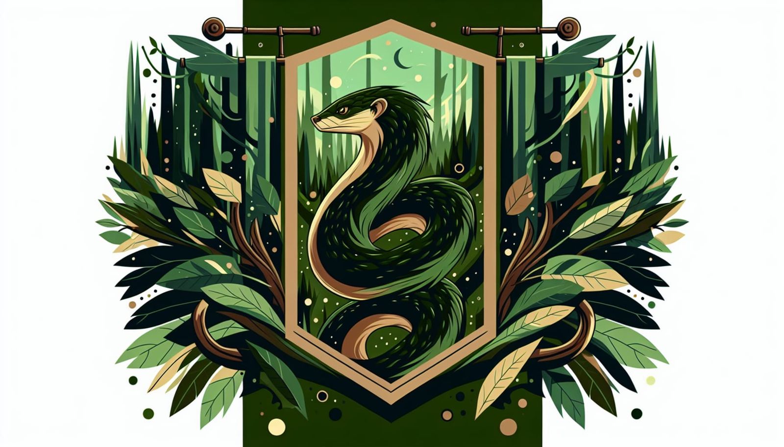 House Mongoose Banner With Mongoose Emblem