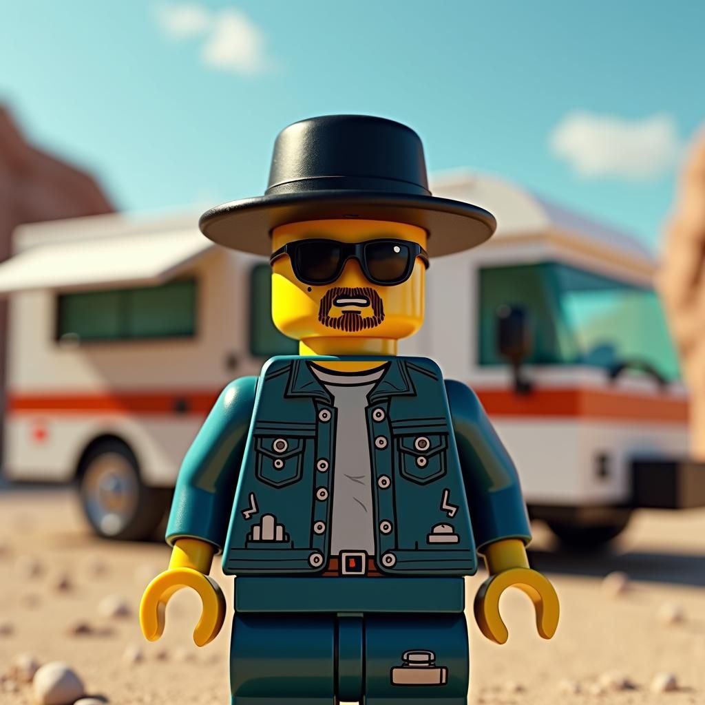 Heisenberg in Lego Universe: Cyberpunk Nostalgia