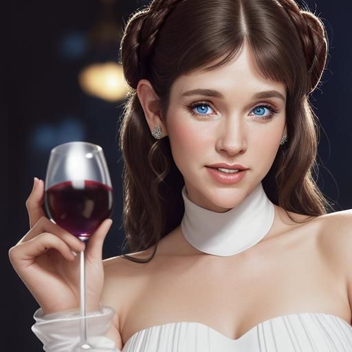 Princess Leia Portrait in Dining Hall, Professional Photogra...