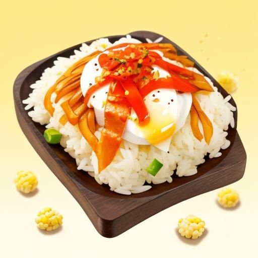 Appetizing BBQ Beef and Egg Bento, Food Photography