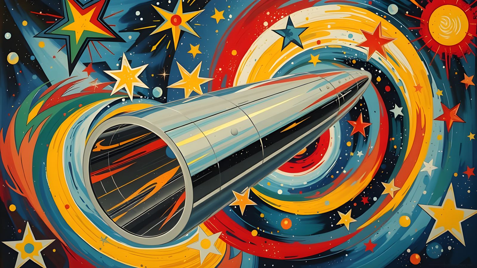 Surreal Abstract Mirror Vortex in Avant-Garde Style