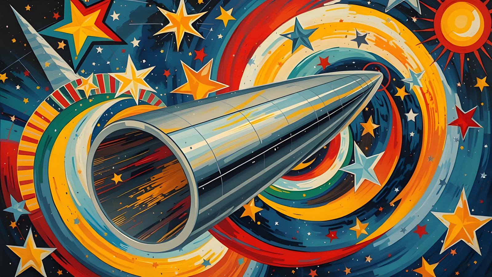 Surreal Glass Prism Unfolds in Cosmic Dance