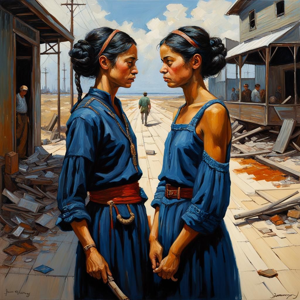 Forest Path Oil Painting in Gurney Style