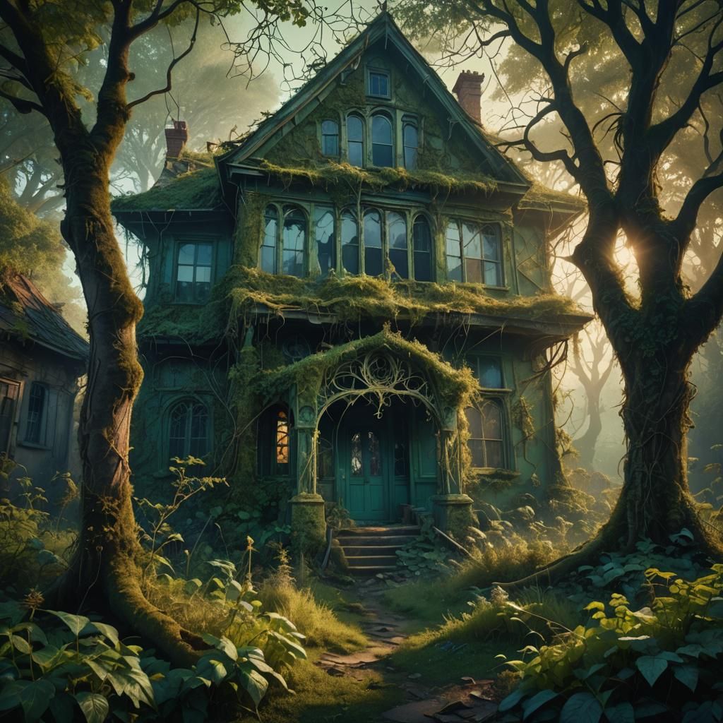 Mysterious Abandoned House Reclaimed by Nature