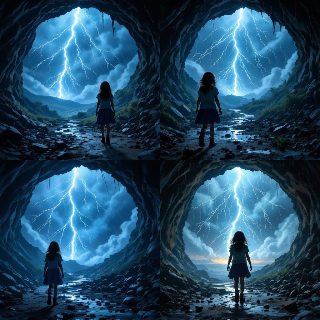 Girl Transformed by Lightning and Radiation