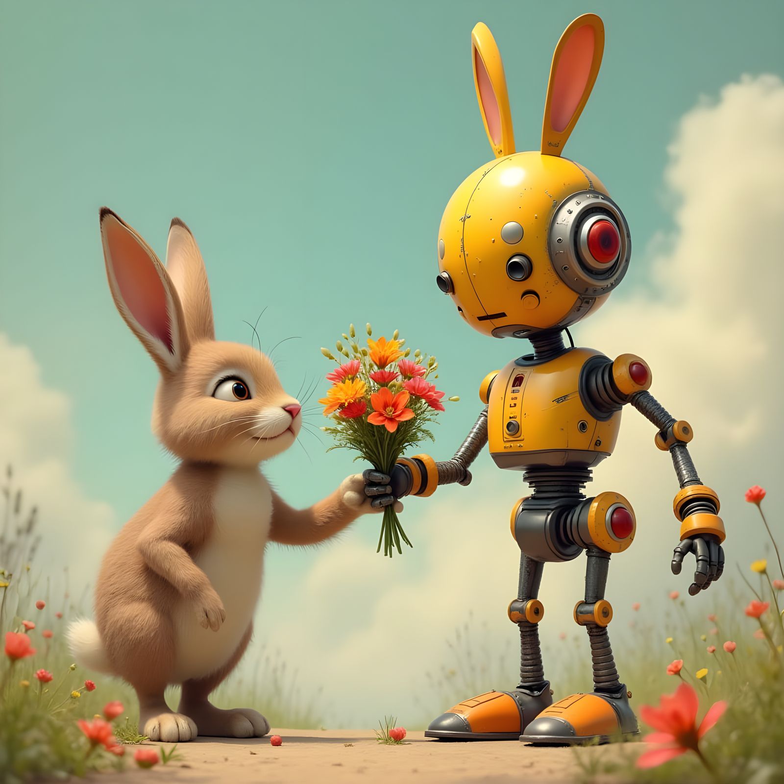 Bunnies of Metal and Nature