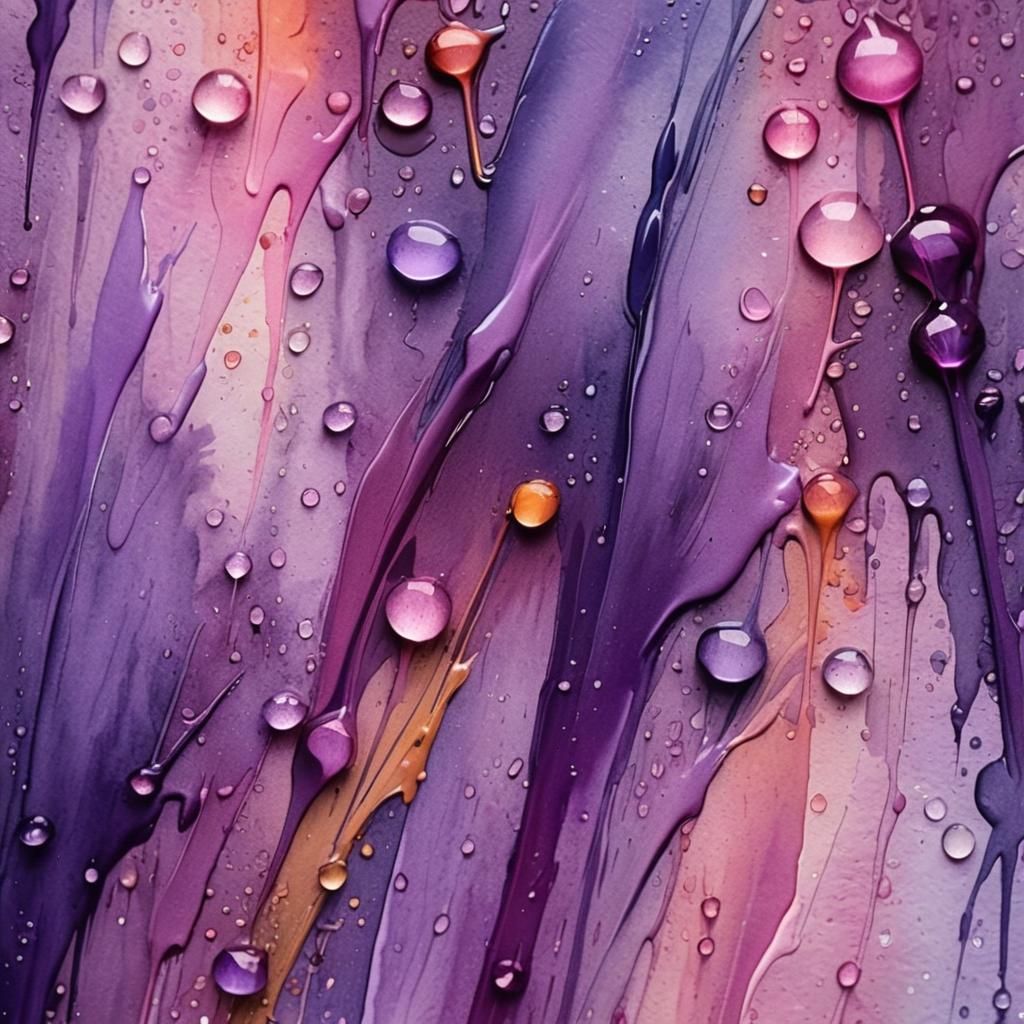 Delicate Purple Paintbrush in Watercolor Palette