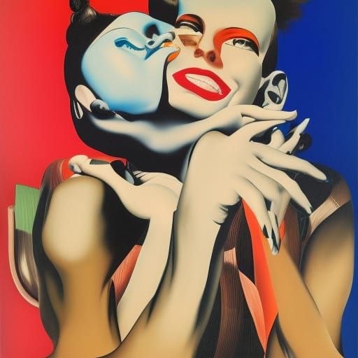 Happiness: Postmodern Collage Art