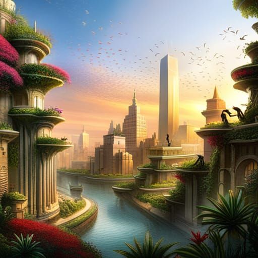 Hanging Gardens of Babylon: A Vivid Impression