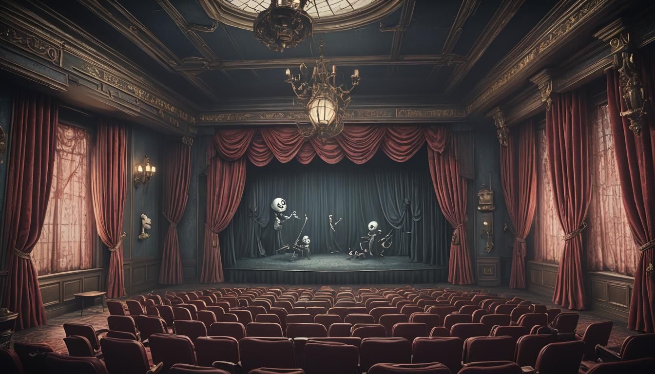 Creepy Movie Theater Inspired by Tim Burton