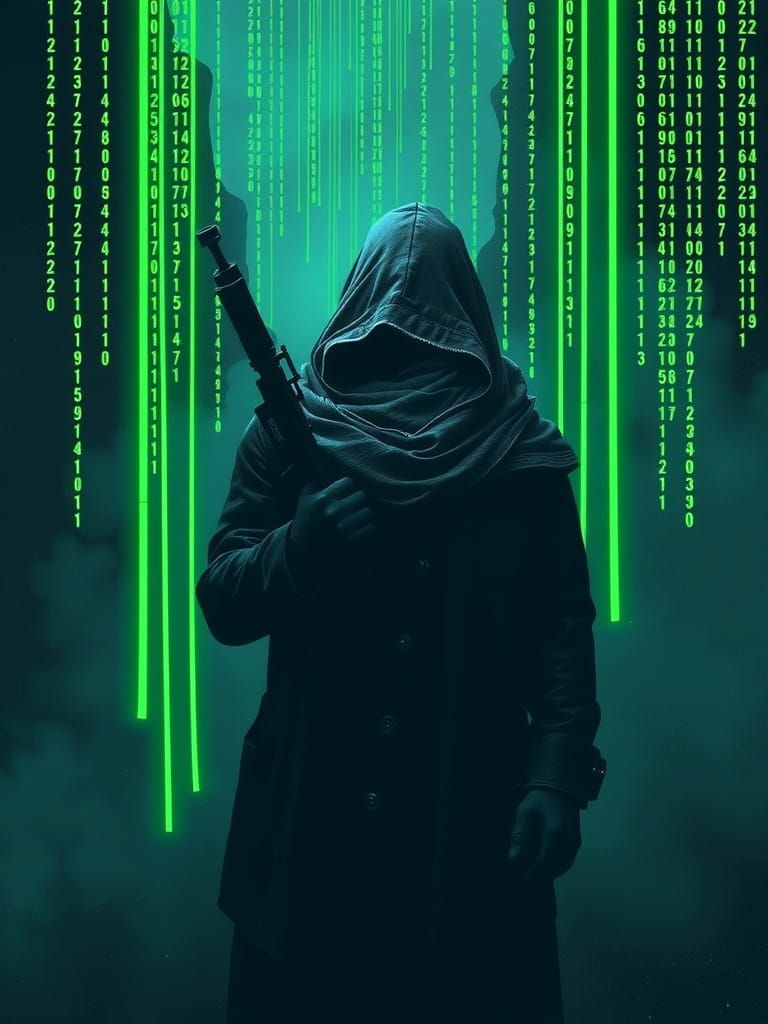 Abstract Glitch Art Pattern