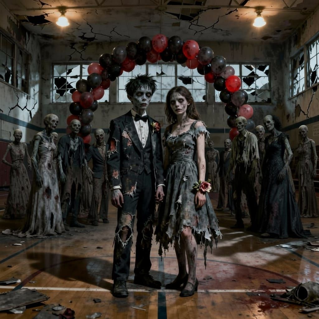 Zombies Attend High School Prom in Torn Attire