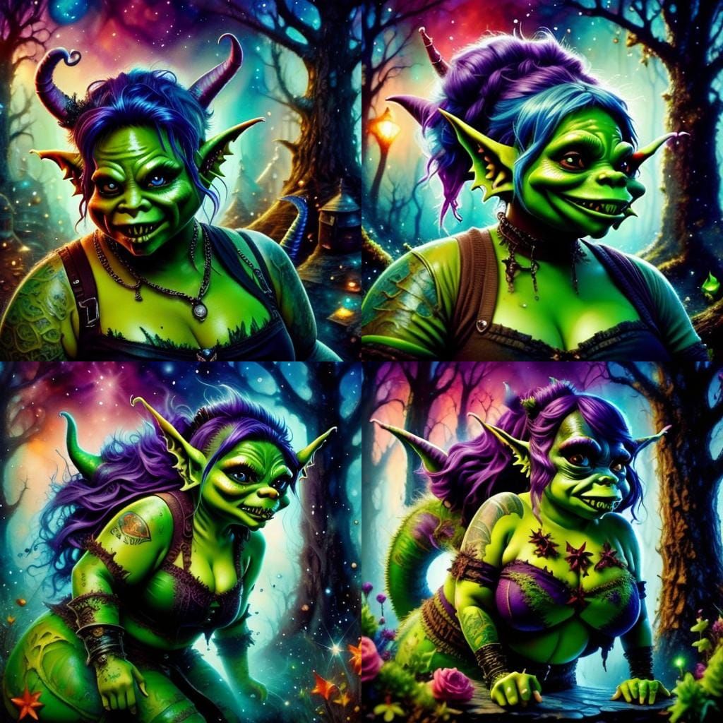 Enchanted Forest: Goblin and Pixie Friends