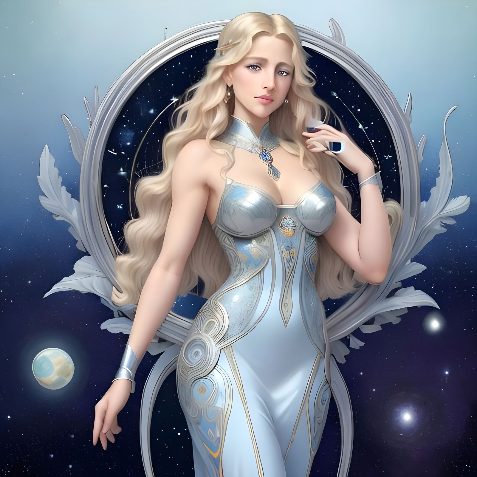 Beautiful Moon Lady