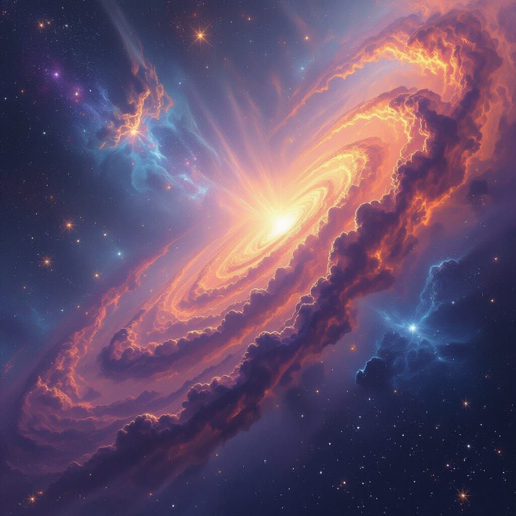 Vibrant Nebula in Cosmic Depths