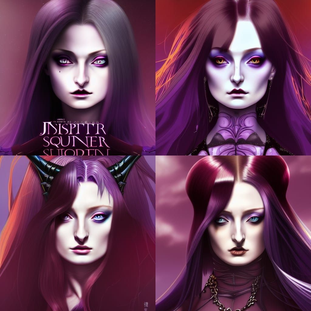 Vampire Queen Bodybuilder in Anime Style