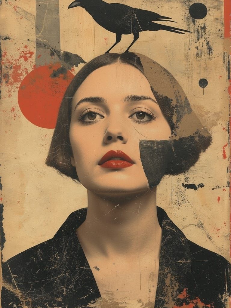 Elegant Fashion Illustration Portrait Inspired by Lepape