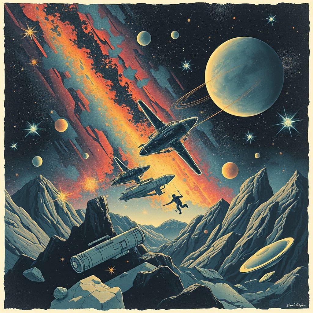 Cosmic Odyssey Through Celestial Bodies