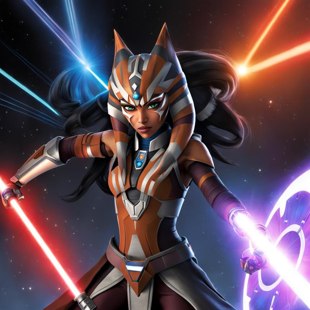 Ahsoka Tano and Galvanic Mechamorph Fusion Art