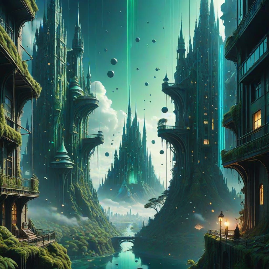 Mirrored Worlds: Gritty City Meets Fantasy Dreamscape