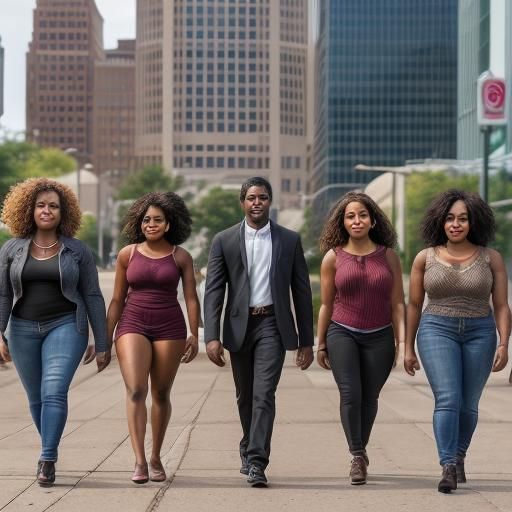 Downtown Cleveland: African American Group Photo