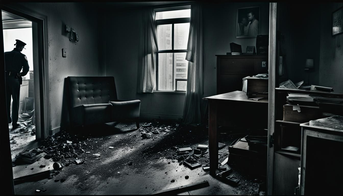 Dramatic Police Raid in Run-Down Apartment