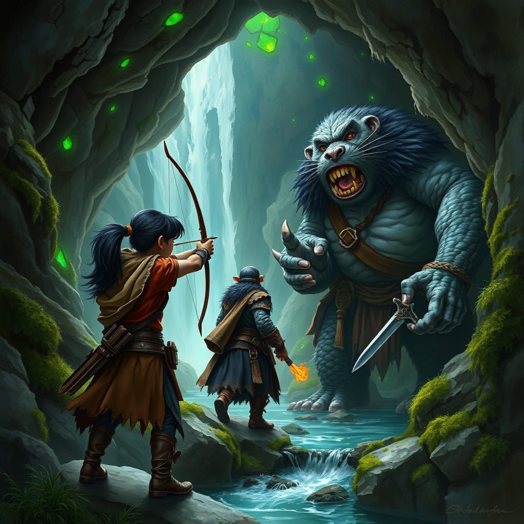 Halfling Ranger and Swashbuckling Rat-Man Prepare for Battle...