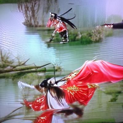 Epic Wuxia Scene of Martial Arts and Adventure