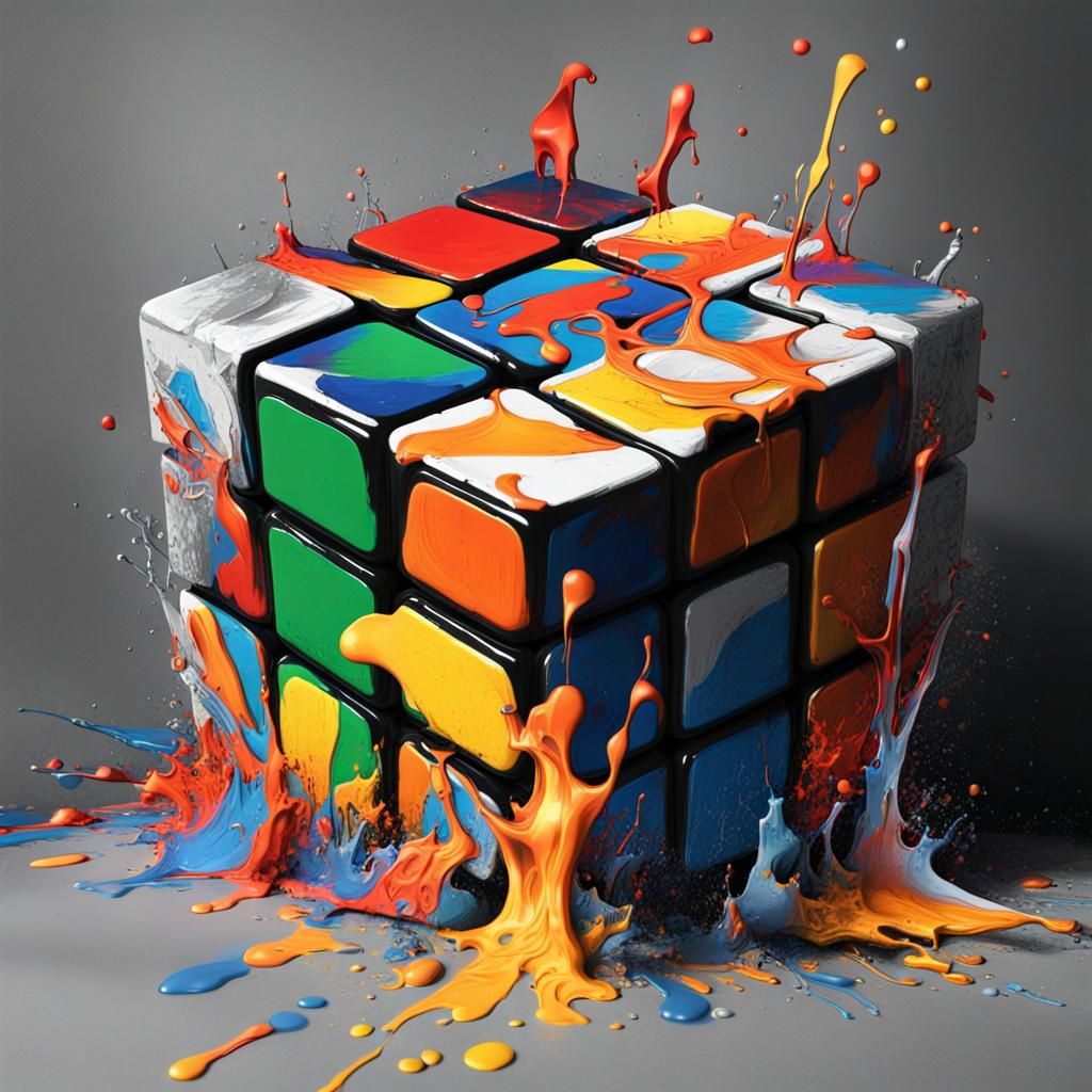Rubik's Cube 50th Anniversary in Graffiti Art