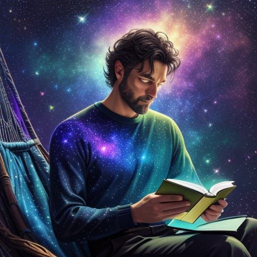 Cosmic Reader in Starry Tree Web