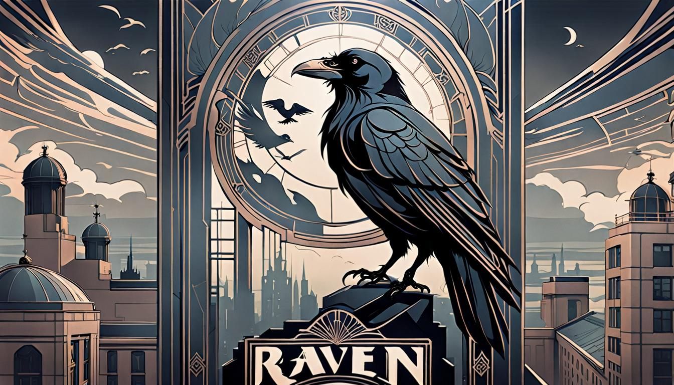 Art Deco Poster with Art Nouveau Influences