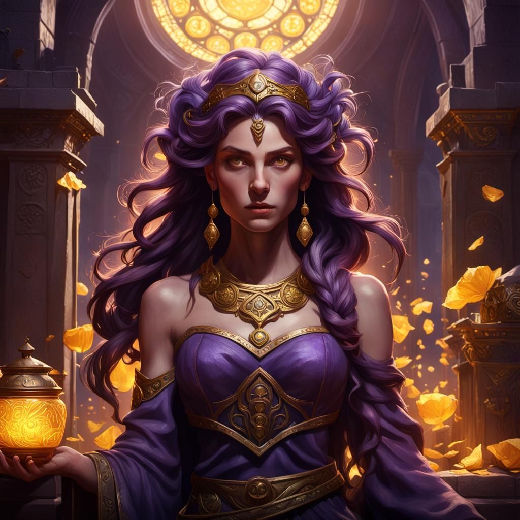 Megara in Dark Fantasy Concept Art