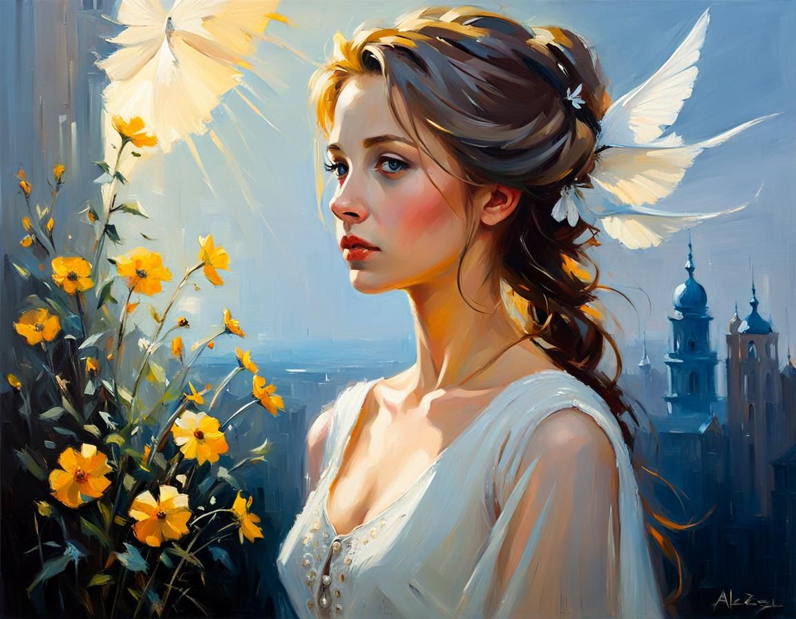 Hope in Dystopia: Painterly Oil Painting