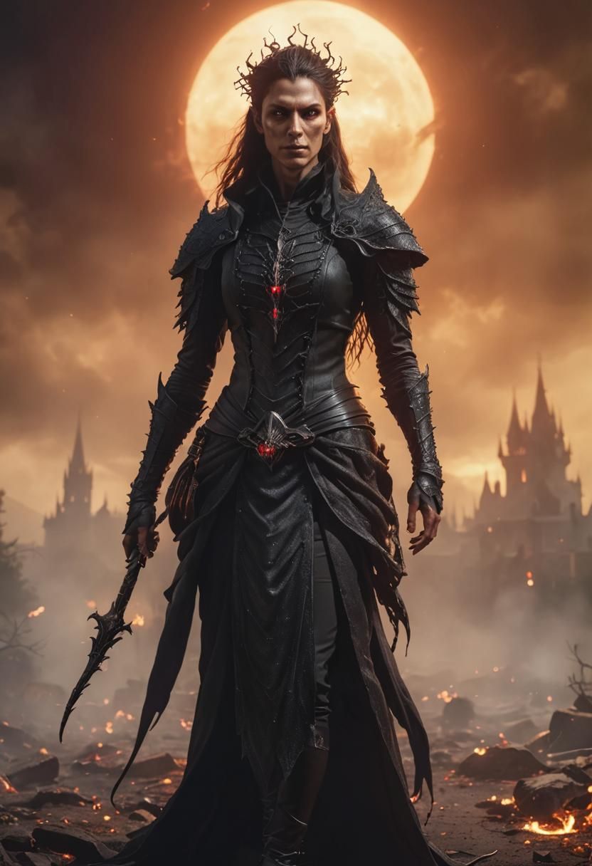 Eldritch Villain Portrait in Dark Academia Style