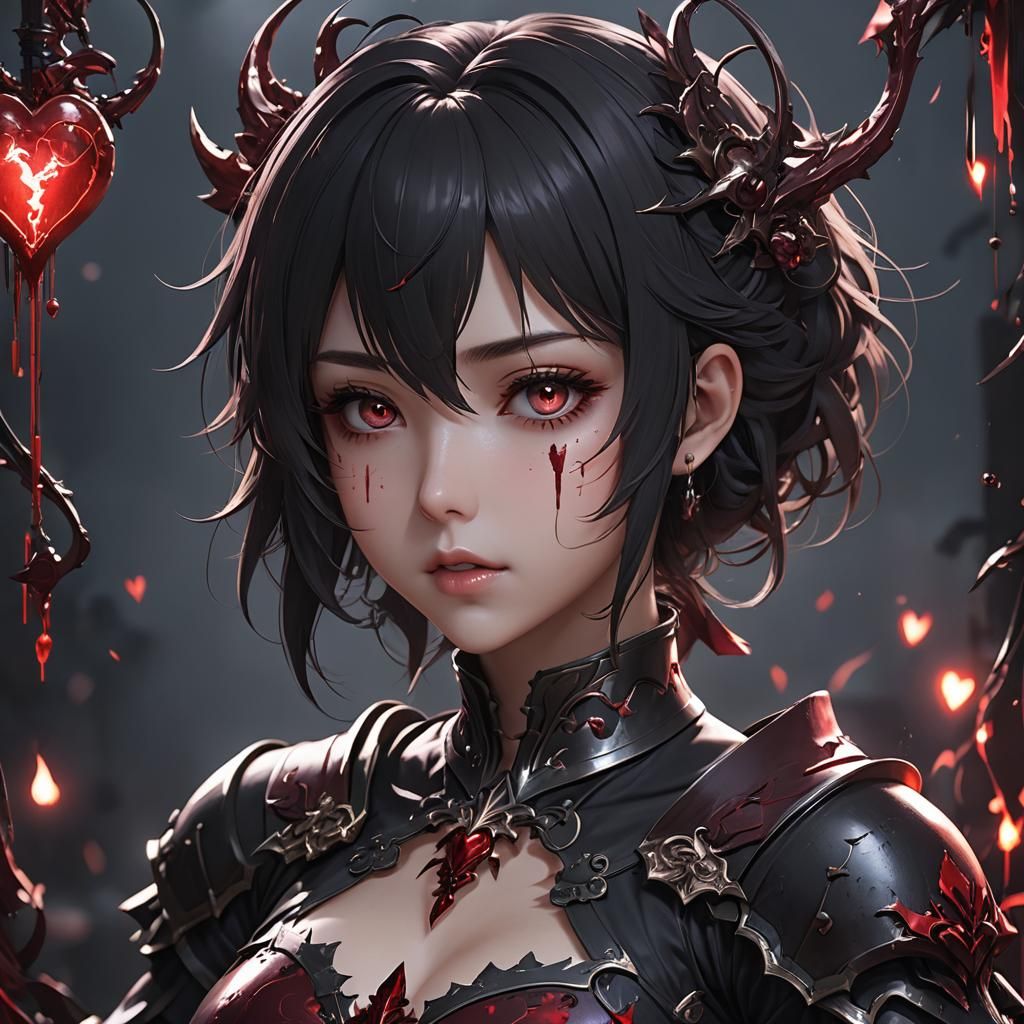 Bleeding Heart in Detailed 3D Anime Style
