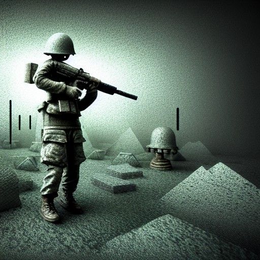 Surreal Pixel Art: The Woe of War's Aftermath
