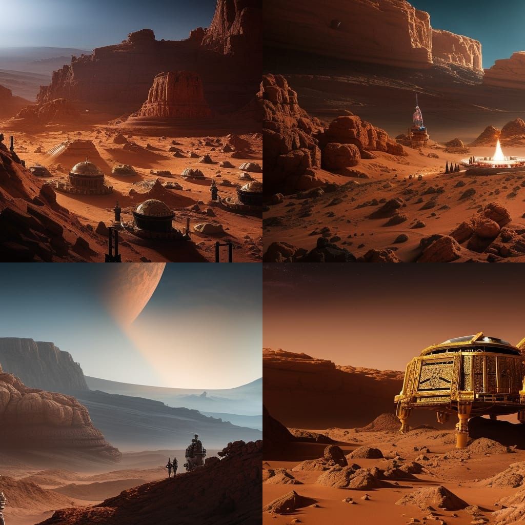 Passover on Mars: A Cinematic Digital Painting