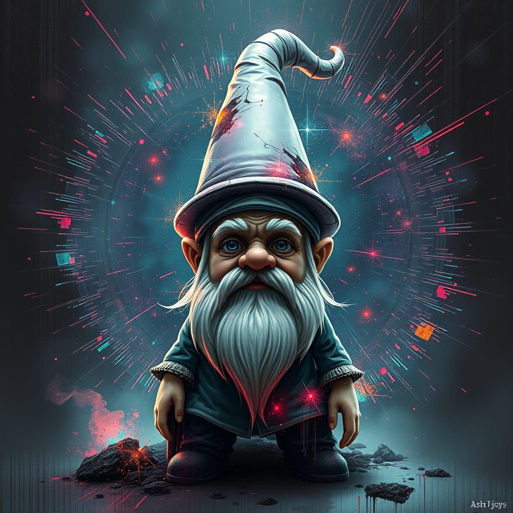 Gnome with Holographic Particle Spectra and Neon Accents