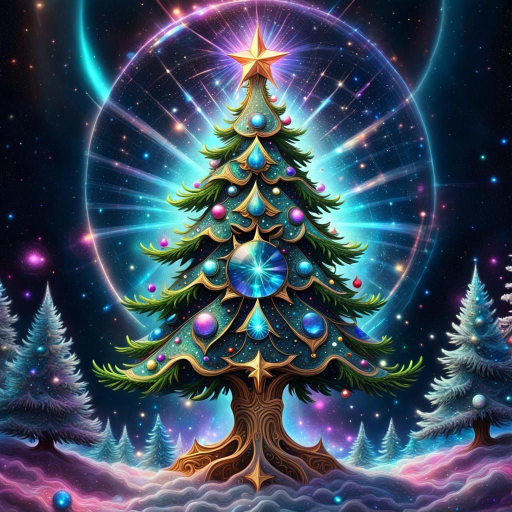 Totally blinged put Christmas tree