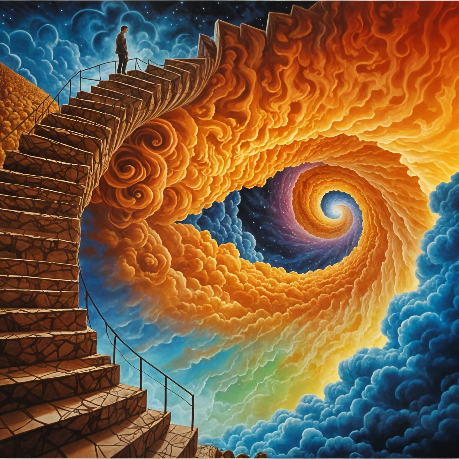 Escher and Mandelbrot in Heaven 2