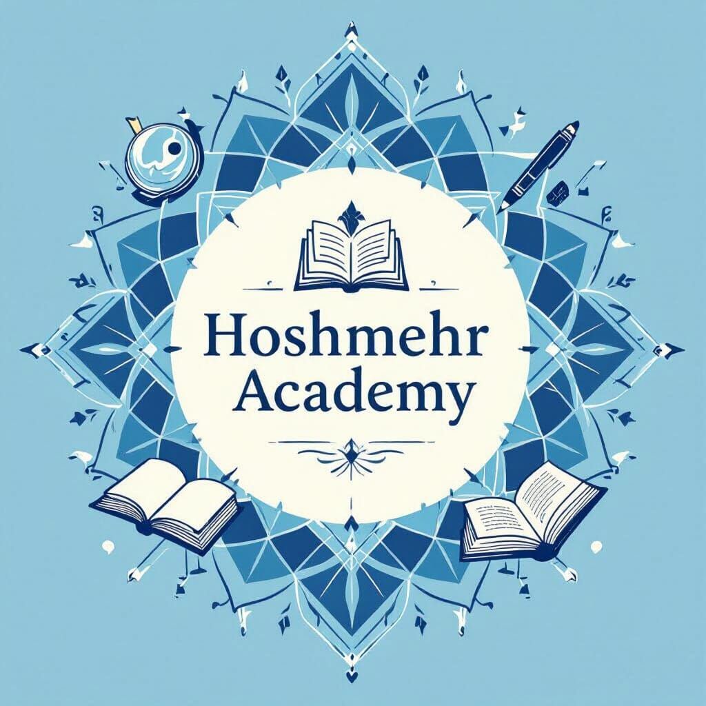 Hoshmehr Academy Logo with Geometric Patterns