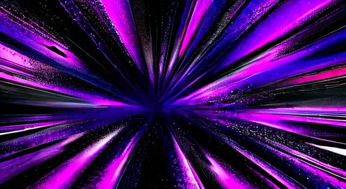 Vibrant Abstract Art in Deep Purples and Dark Magic