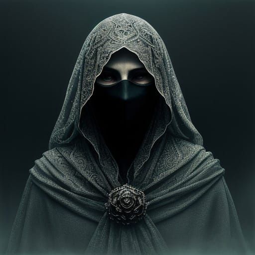 Surreal Woman in Enigmatic Mist