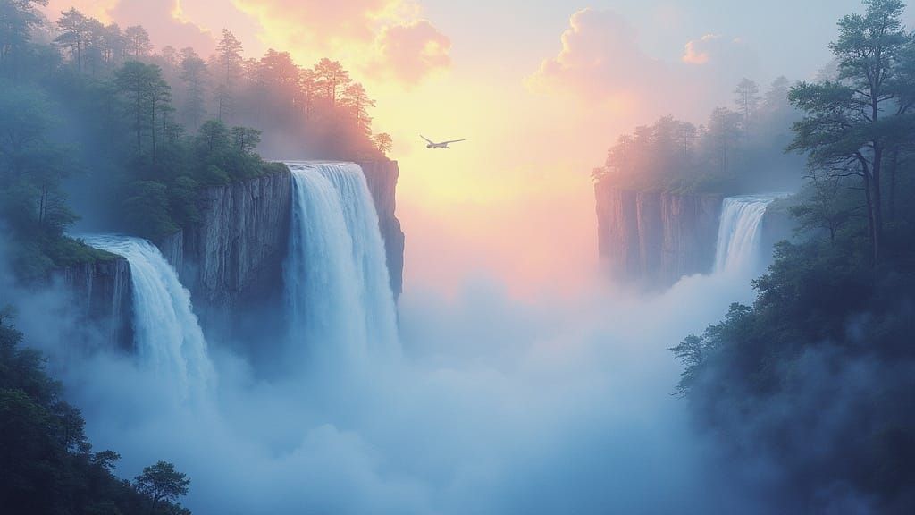 Ethereal Fantasy Landscape Matte Painting