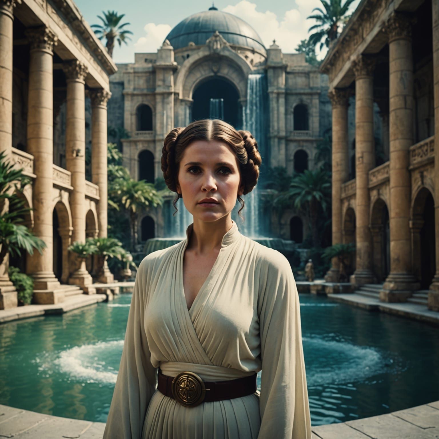 Princess Leia on Naboo: Cinematic Film Still