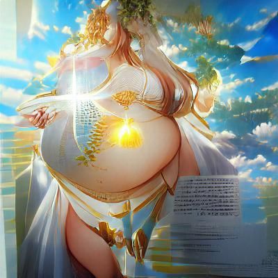 Serene Figure in Worshipful Contemplation